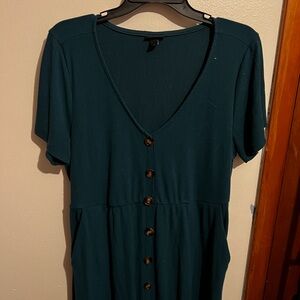 Elegant Button-Down Dress